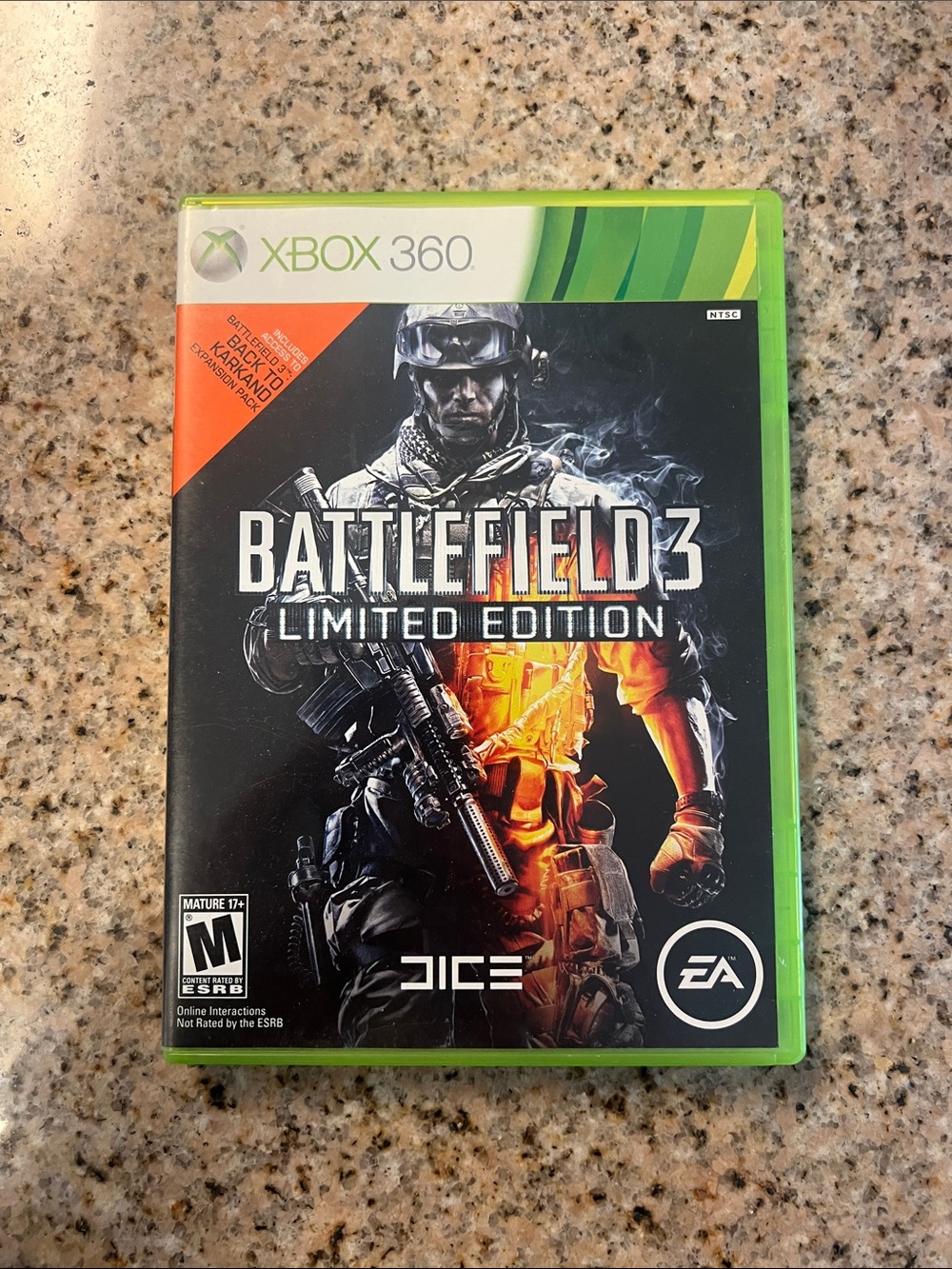 Battlefield 3 Limited Edition for Xbox 360 - Green Case